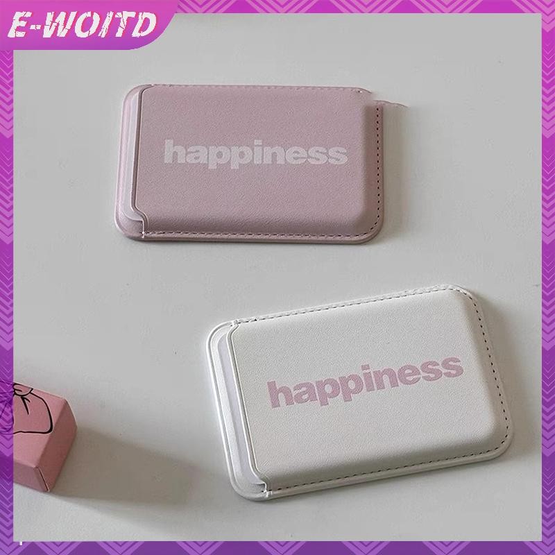 E-WOITD Đơn Giản Từ Điện Thoại Lưng Đựng Thẻ Dành Cho IPhone 15 14 13 12 Cho Magsafe Ví Khe Cắm Túi Cho Thẻ ID Thẻ Ngân Hàng HNVN