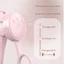 Máy uốn mi điện FAVORITEGOODS, Kẹp lông mi uốn cong lâu dài có thể điều chỉnh nhiệt độ, Sạc USB di động Dụng cụ trang điểm làm nóng nhanh Dụng cụ tạo kiểu