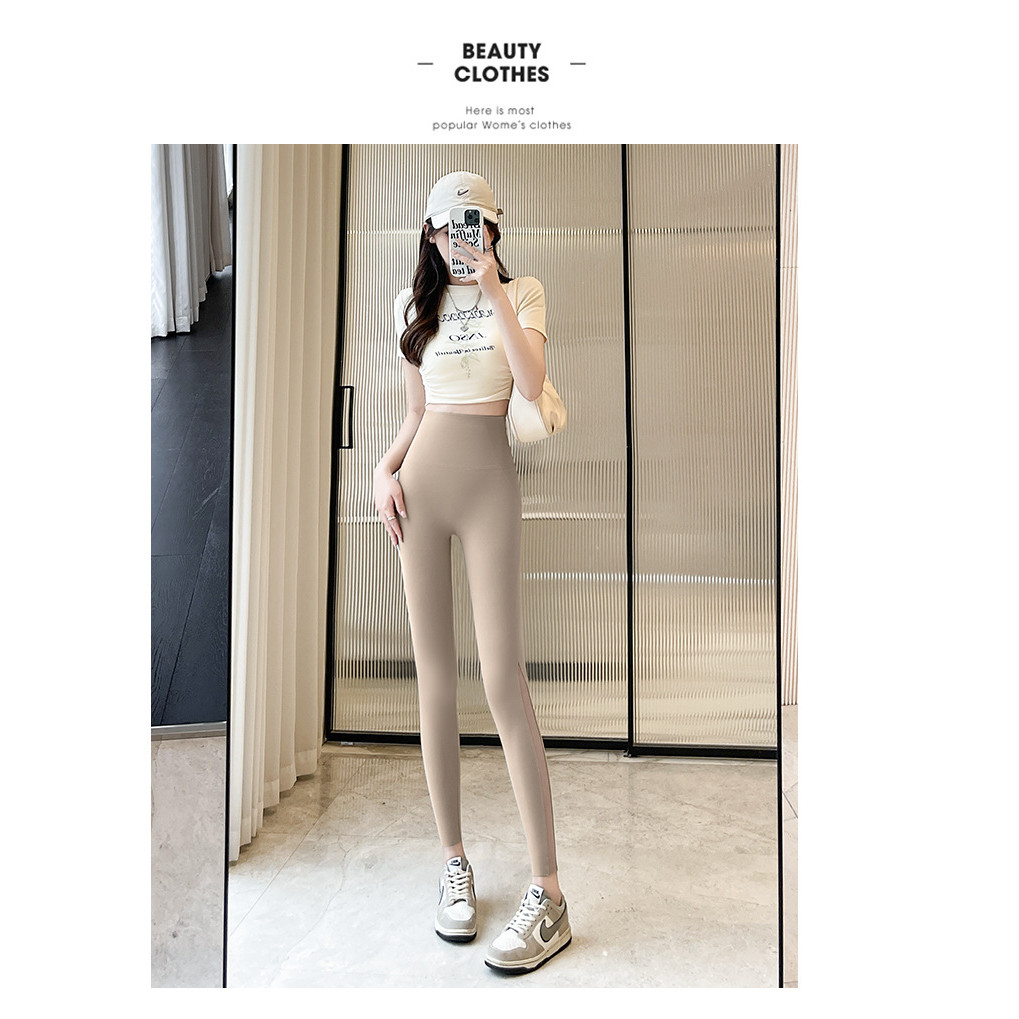 Quần legging nữ bó cao cấp nâng mông không đường viền, quần sharktek lưới mát lạnh mặc ngoài siêu đẹp, tạo dáng thon gọn eo bụng