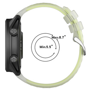 Dây đeo đồng hồ silicon màu thạch cho Garmin Forerunner 570 47mm 42mm 970 55 Dây đeo trong suốt cho Vivoactive 6-5 / Active 6 Sport Bannd