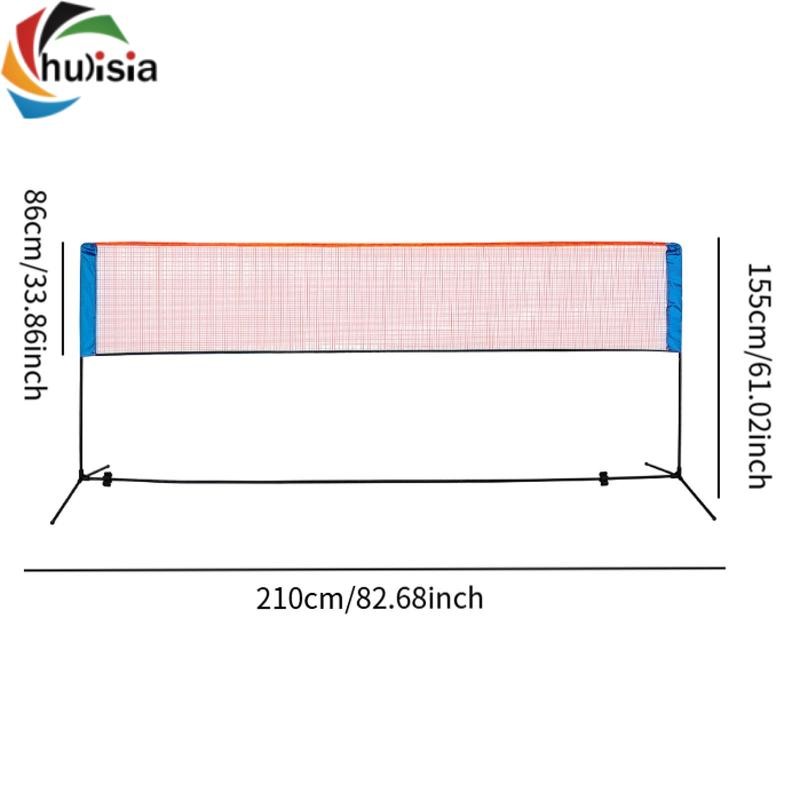chulisia Bộ lưới đa năng gấp gọn di động cho cầu lông và tennis, phù hợp sử dụng ở sân sau hay bãi biển