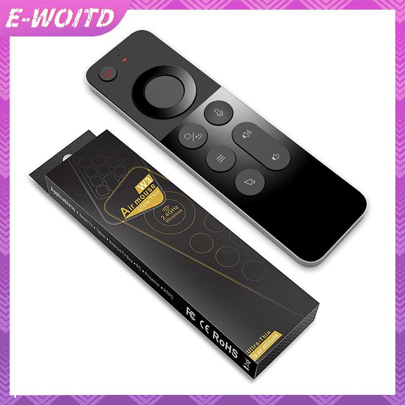 E-WOITD Voice Air Mouse Điều khiển từ xa W3 2.4G Bàn phím không dây cầm tay cho Android TV BOX PC HNVN