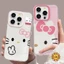 Kitty Ốp Lưng Cho IPhone 17 11 15 16 14 13 12 17 Pro Max X XS XR Max 16 14 7 15 Plus SE 2020 Hộp Đựng Mèo Con Dễ Thương