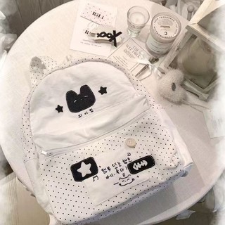 Ba lô chấm bi trắng đen Dung tích lớn