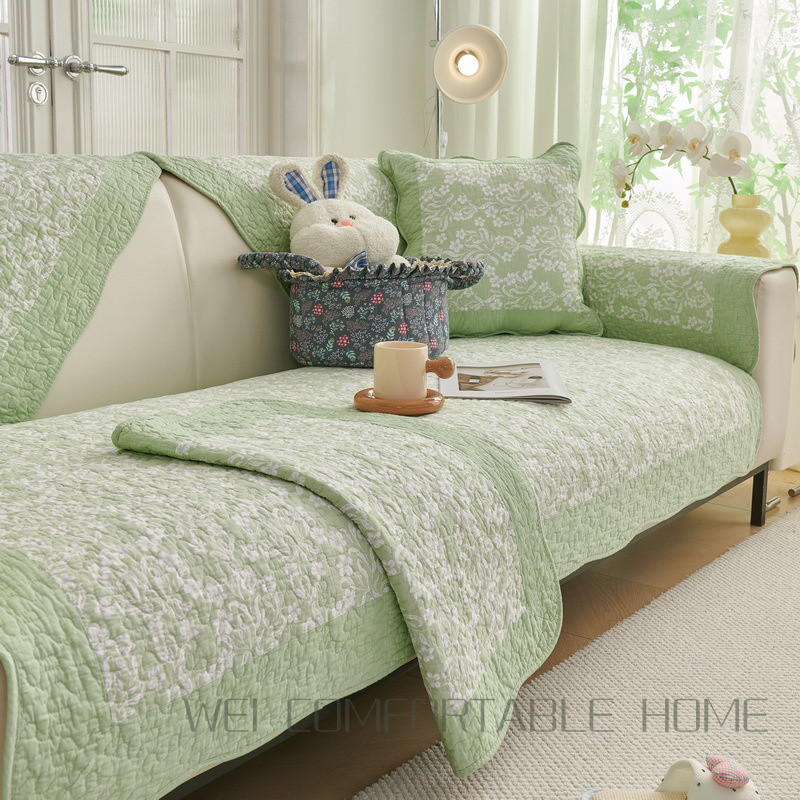 Đệm Sofa Cotton Nguyên Chất Bốn Mùa Đa Năng Sofa Bao Cotton Đệm Sofa Khăn Vải Chống Trơn Trượt
