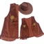 Treeling 3 Bộ Trang Phục Phương Tây Mũ Cao Bồi Bandana Phương Tây Cao Bồi Trang Phục Phụ Kiện Cho Tiệc Halloween Trang Phục Pret