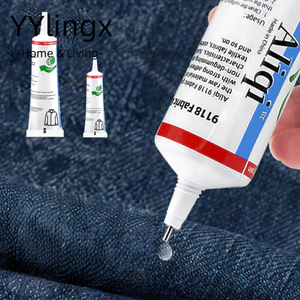 YYlingx Keo may vải YYLINGX, Keo sửa chữa quần áo trong suốt có độ nhớt cao, Keo dán liên kết vải chống ăn mòn 15 / 60ml