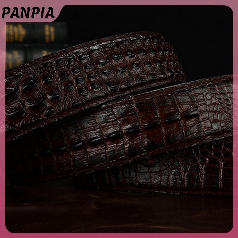 PANPIA-Crocodile Họa Tiết Nam Da Dây Đeo Thắt Lưng Thời Trang Trung Niên Công Sở Thường Ngày