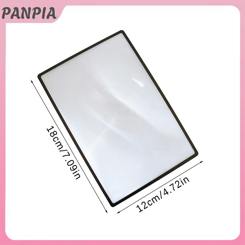 PANPIA-Magnifying Glass A5 Full Page Kính lúp tấm lớn Kính lúp trang sách Kính lúp 3X Kính lúp siêu mỏng Loupe