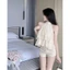 Áo cổ yếm hở vai cho nữ phối voan 3 tầng phong cách tiểu thư sang chảnh XIMIMI SP277