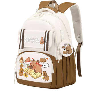 2025 Phong Cách Mới Capybara Schoolbag In Hình Ngộ nghĩnh Hoạt Hình Capybara Ba Lô Dung Tích Lớn Nhẹ Học Sinh Tiểu Học