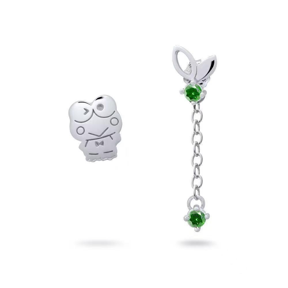 Bông Tai Lá Ếch Mắt Lớn Bông Tai Hoạt Hình Đơn Giản ins Phong Cách Phù Hợp Với Gửi Bạn Gái Gửi Bạn Gái Nhỏ Đỏ Sách Cùng Phong Cách