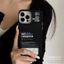 ibumpers Ốp Điện Thoại iPhone Cas: pace Mã Vạch Họa Tiết Nhãn Cho IPhone 16 15 14 12 13 11 Pro Max IP 7 8 Plus X XS XR Ốp Lưng Silicon Mềm Sang Chảnh Chống Sốc