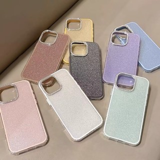 Ốp điện thoại lấp lánh kim cương sang trọng đơn giản Ins Tương thích với Apple iPhone 16 15 14 13 12 11 PRO PROMAX PLUS Phụ kiện Vỏ điện thoại di động Vỏ bảo vệ màn hình chống sốc Vỏ mềm