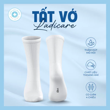 Tất Vớ Unisex LADICARE Cotton Cao Cấp Chất Vải Mềm Mại Êm Chân Thấm Hút Tuyệt Đối