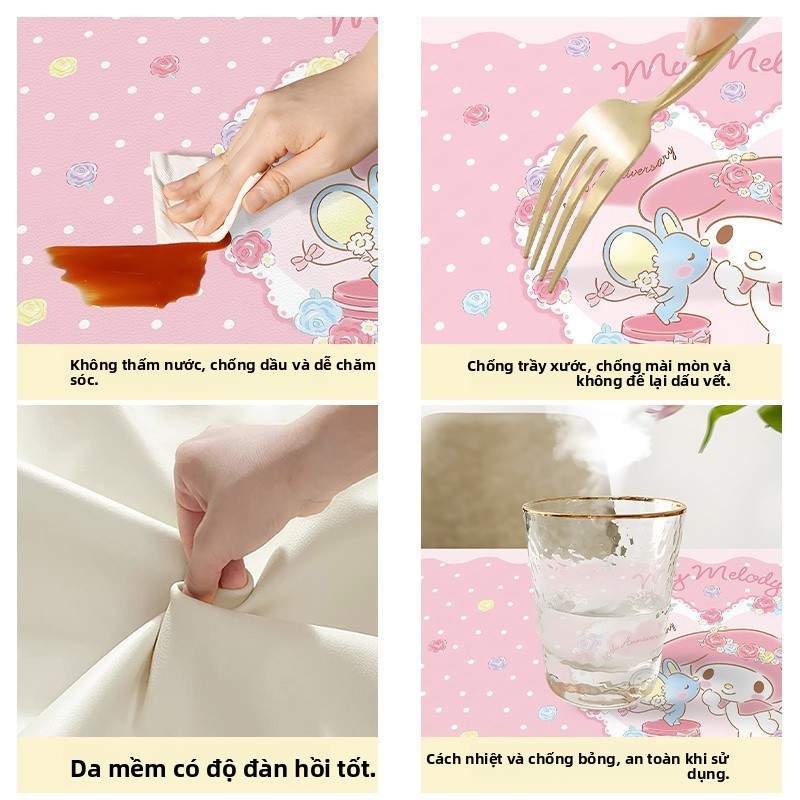 [Áp dụng nhiều cảnh] Thảm trải bàn chống dầu chống nước Sanrio | Bàn / Bàn ăn chuyên dụng | Kháng khuẩn Không mùi Dễ lau chùi | Che nắng Opaque | Cần thiết cho văn phòng tại nhà