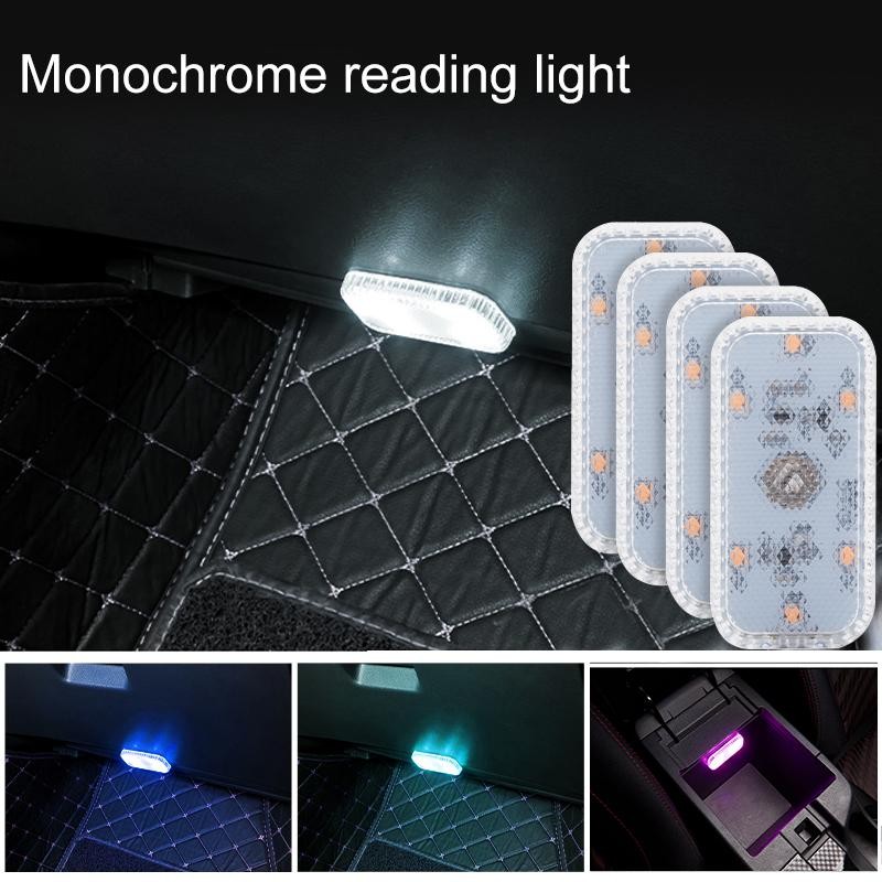 Đèn khí quyển ô tô với đèn LED cảm ứng, tiện lợi làm đèn đọc sách và có chức năng sạc USB không dây