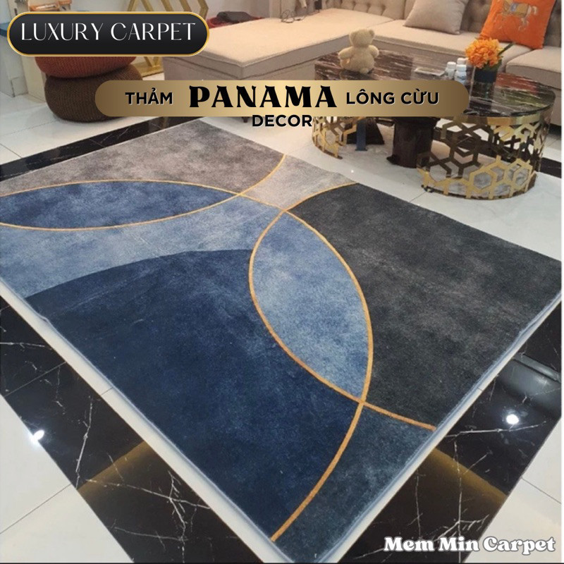 Thảm Panama Lông Cừu Cao Cấp 2mx3m- MemMinCarpetHọa tiết sang chảnh, làm cho căn nhà thêm trang trọng (2)