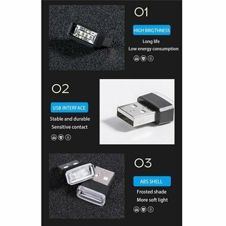 Ipo Mini USB light LED Modeling Car Ambient Neon Nội thất 4.8 Đèn máy tính xách tay đèn máy tính