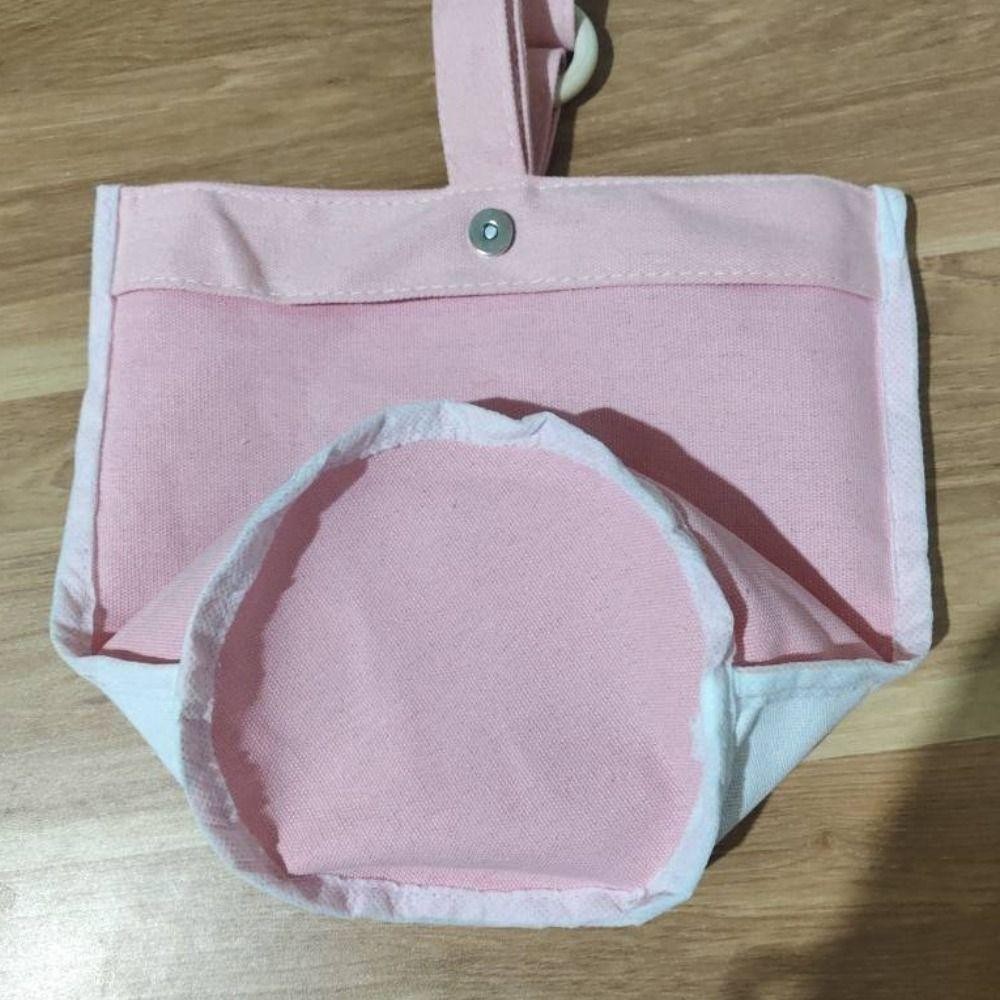 Túi xi lanh JIAKK, Túi xô mèo đáng yêu in hình hoạt hình bằng vải Canvas, Túi đựng đồ ăn trưa di động chống nước