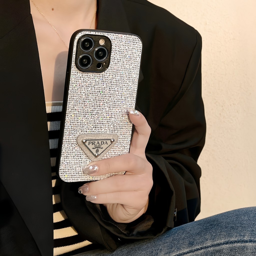 Ốp Lưng Cho Samsung S10 S20 S21 S22 S23 S24 S25 S26 PLUS S24FE S25FE S23FE S26U S24U S22U S23U S25U Phong Cách Retro Cổ Điển Lấp Lánh Thủ Công Vỏ Điện Thoại Sang Trọng Chống Sốc