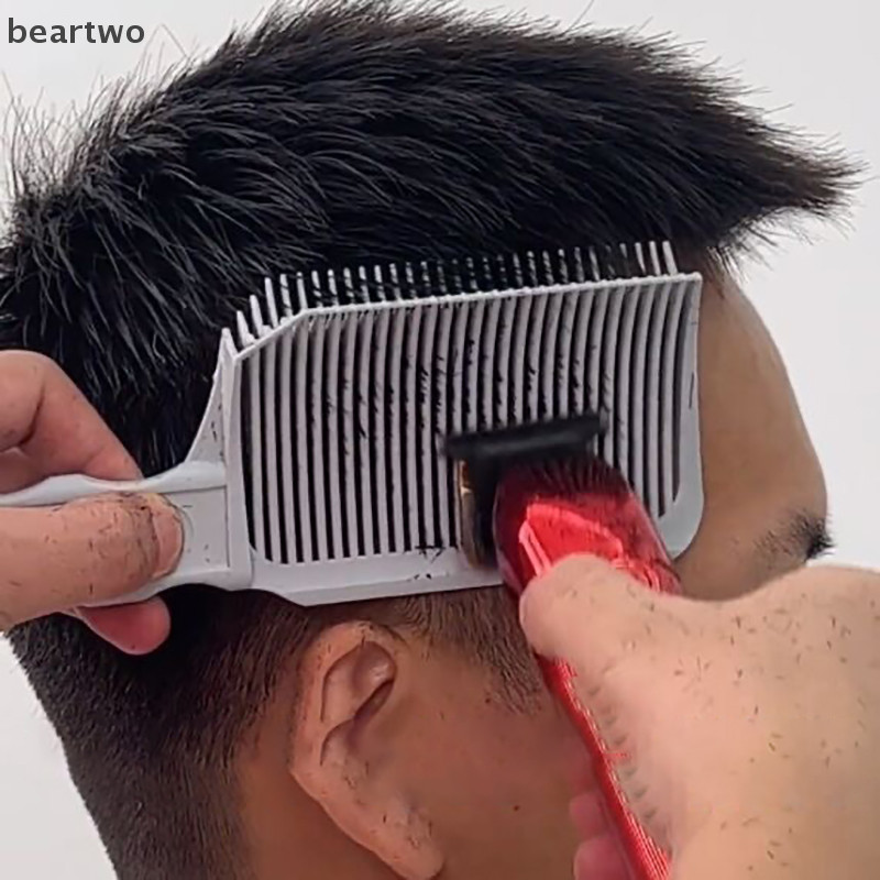 < Beartwo > Lược Phai Tóc Hỗn Hợp Flat Top Lược Cắt Tóc Cho Nam Chịu Nhiệt Phai Màu Salon Dụng Cụ Tạo Kiểu Đẹp