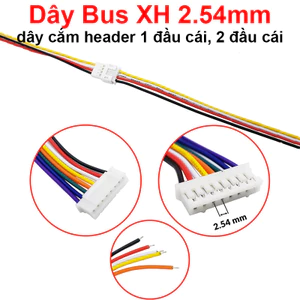 Dây Bus XH 2.54mm, dây cắm header 1 đầu cái, 2 đầu cái