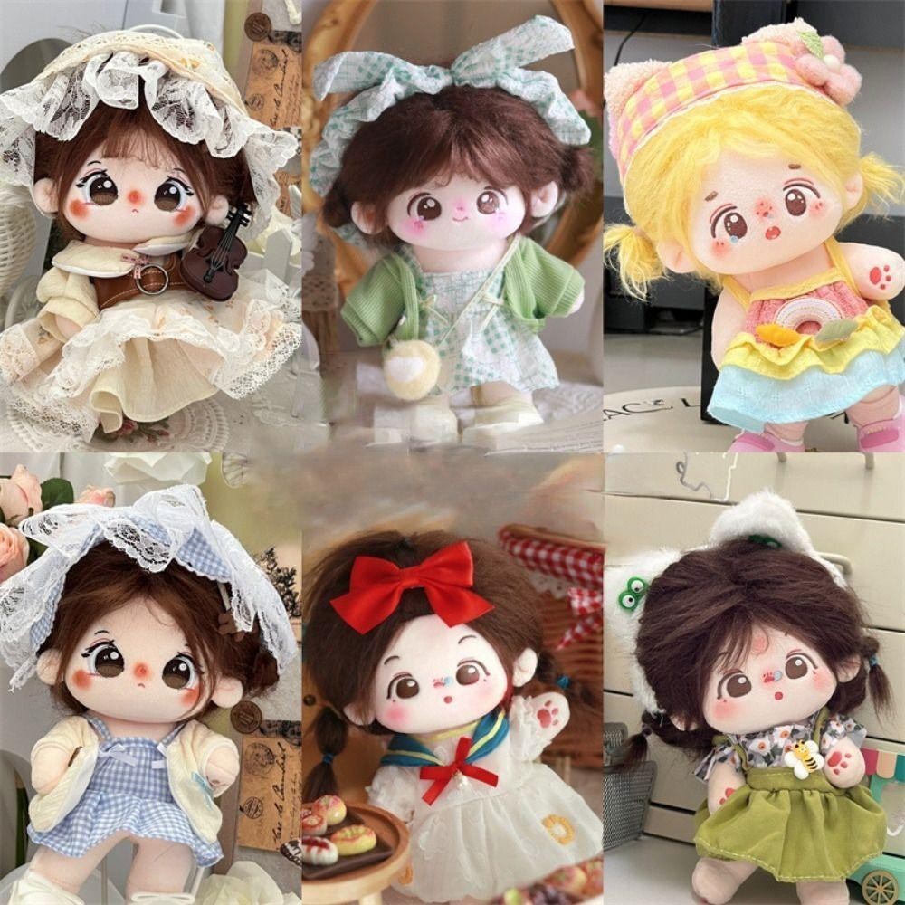 Bộ quần áo búp bê FLAZEA, Váy búp bê Cotton 20cm, Phụ kiện búp bê BJD dễ thương Quà tặng Quần áo búp bê Đồ chơi sang trọng