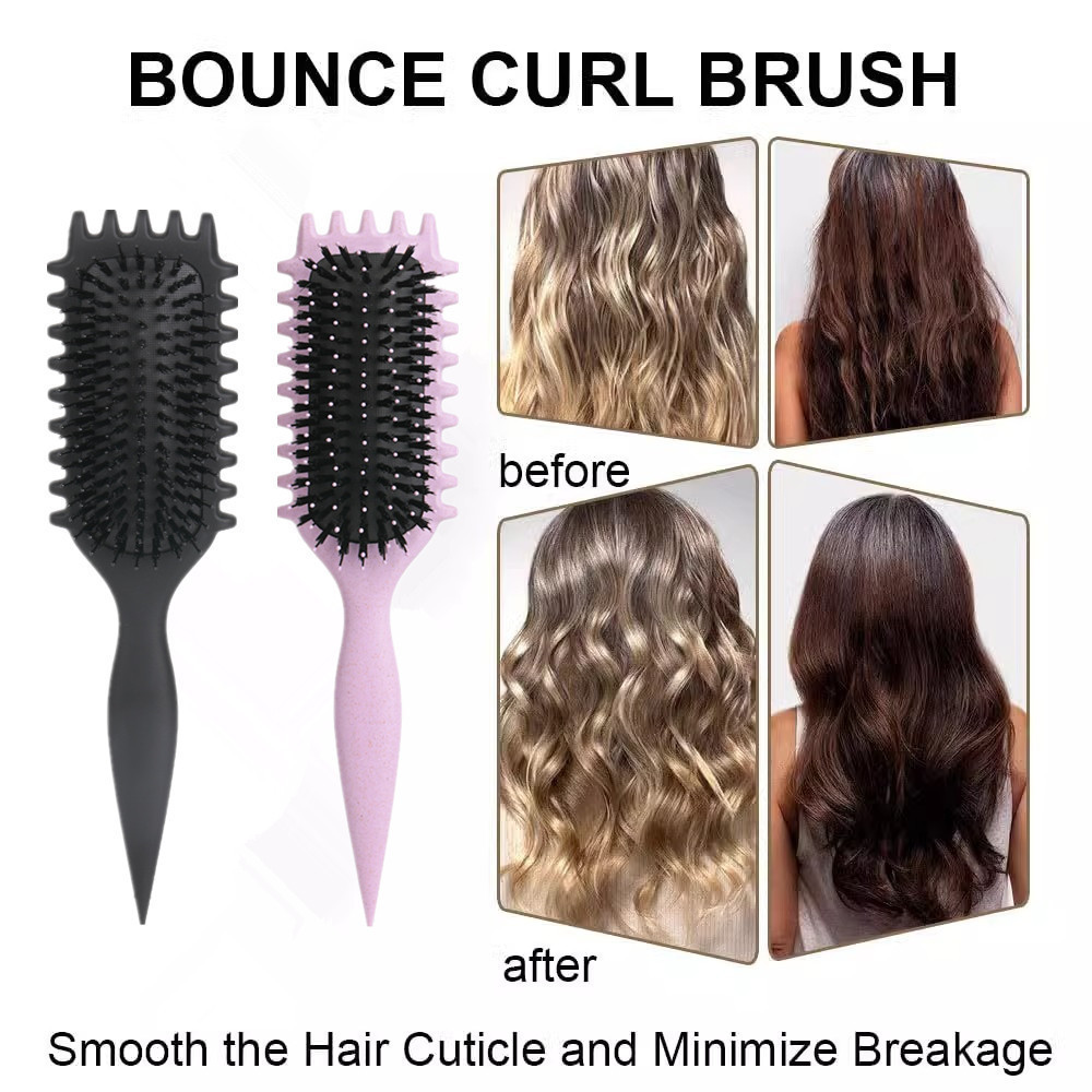 SEVICH Bounce Curl Define Styling Brush Detangling Hair Brush Tangled Hair Lược Định hình Định hình uốn tóc Dụng cụ tạo kiểu tóc