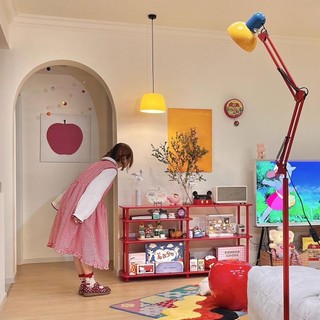 AIMI MACARON LED CÁNH TAY DÀI ĐÈN SÀN PHÒNG KHÁCH ĐÈN SÀN DỌC MEMPHIS PHÒNG NGỦ VĂN PHÒNG TRANG TRÍ KHÍ QUYỂN ĐÈN