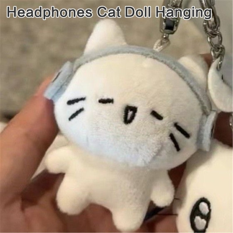 Vua Bộ 2 Hoạt Hình Móc Khóa Mặt Dây Chuyền Hình Mèo Sang Trọng Túi Mặt Dây Chuyền Trang Trí Xe Hơi Kết Cấu Sang Trọng Cho Nhiều Occ