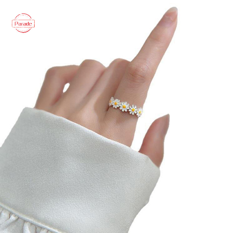 Diễu Hành Vintage Hoa Nhẫn Nữ Dễ Thương Hoa Nhẫn Có Thể Điều Chỉnh Mở Ngón Tay Nhẫn Cưới Đính Hôn Nhẫn Xu Hướng Nữ Trang Sức VN