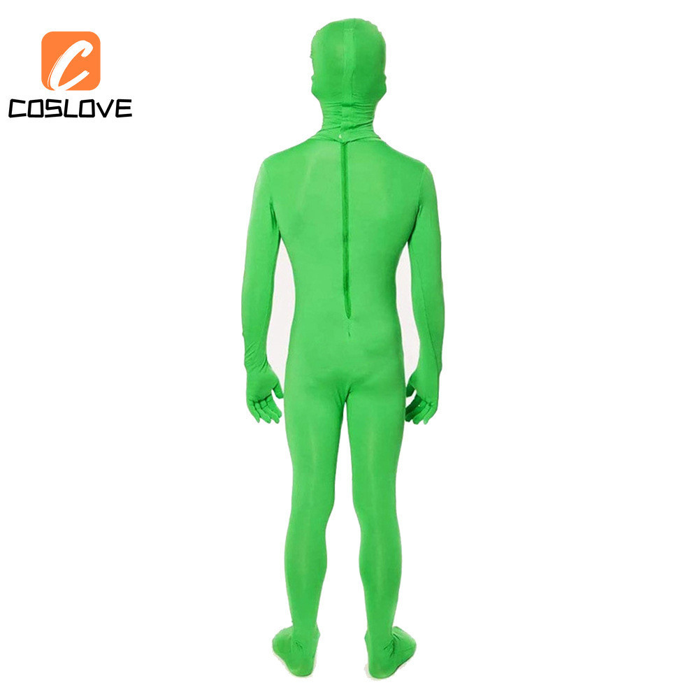 Cổ Điển Xanh Người Ngoài Hành Tinh Áo liền quần Cosplay Trọn Bộ Trang Phục Phù Hợp Với Người Lớn Màu Xanh Áo liền quần Cosplay Quần Áo Phục Hồi Hoàn Hảo