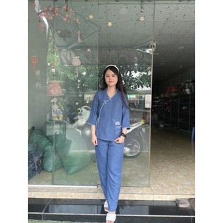 cổ tim nơ vân mây, set đồ thời trang nữ đi chùa cao cấp Top Áo