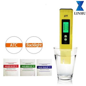 LINHU đo PH kỹ thuật số có phạm vi đo 0,01 PH Bút kiểm tra nước Giá trị PH Bể bơi Kiểm tra nước Máy đo PH Bút thử