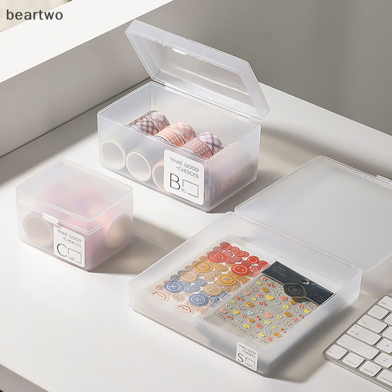 < Beartwo > Hộp lưu trữ thẻ ảnh thần tượng Thẻ Kpop Organizier Photocards Bộ sưu tập thẻ ID văn phòng Người tổ chức Hộp đựng văn phòng phẩm Đẹp