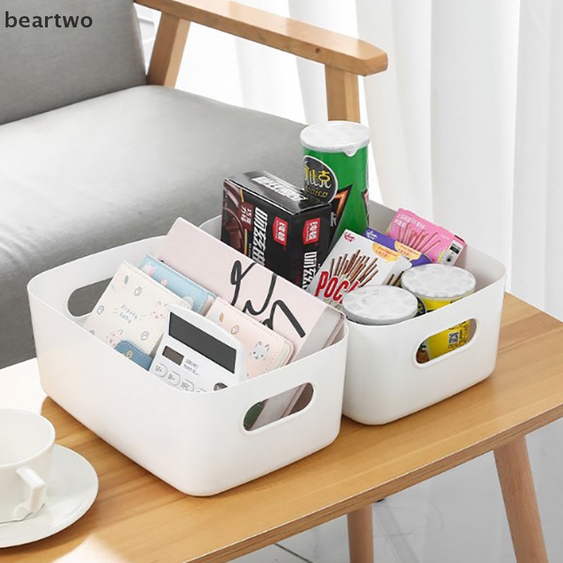 < Beartwo > Hộp Bảo Quản Máy Tính Để Bàn 3 Kích Cỡ Dung Tích Lớn Dụng Cụ Trang Điểm Mỹ Phẩm Hộp Bảo Quản Thẻ Văn Phòng Phẩm Hộp Đựng Điện Thoại Đẹp