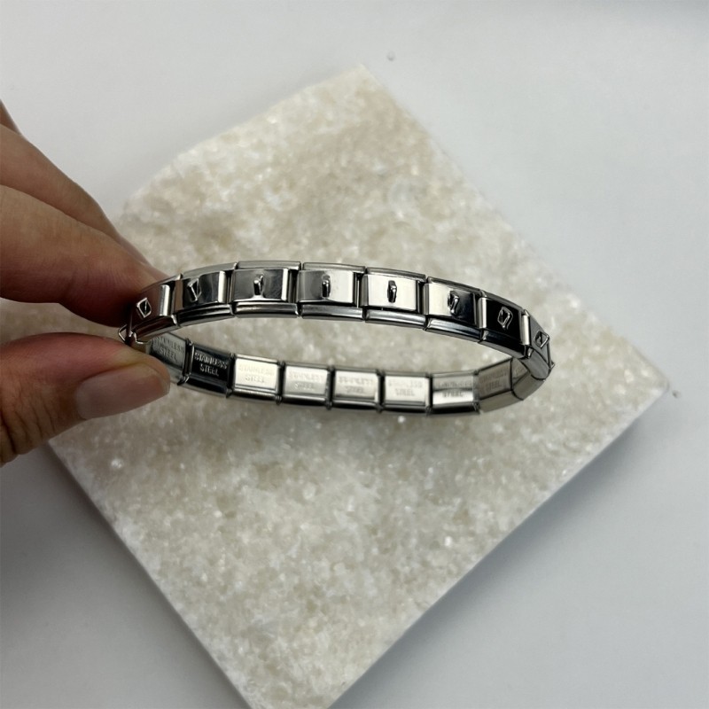 Mis Thời Trang Co Giãn Chắc Chắn Thép Không Gỉ Dây Đeo Tay Phụ Kiện Trang Sức Thời Trang Có Móc Khóa Quà Tặng Cho Trendsetters