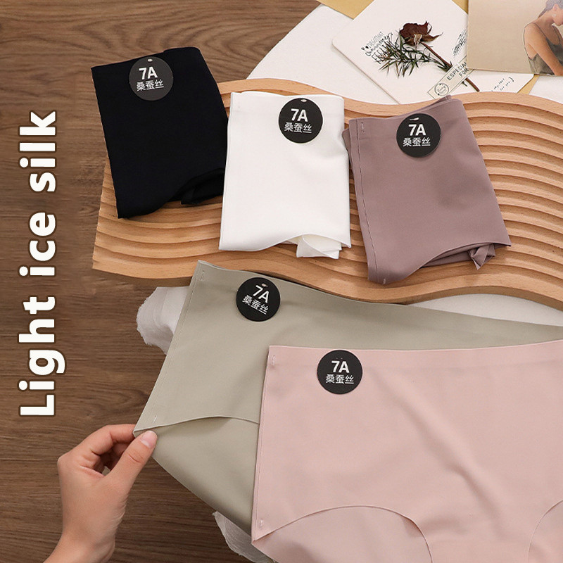 Tmoy 1 Chiếc Liền Mạch Slik Nữ Quần Lót Siêu Mỏng Quần Đùi Co Giãn Cao Thoáng Khí 7A Thoải Mái Thân Thiết Đồ Lót Mềm TCM