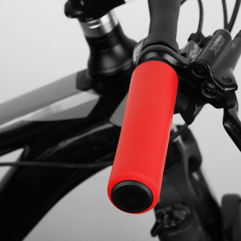 TMOY 1 cặp bọc ghi đông xe đạp silicone ngoài trời, chống trơn trượt, hỗ trợ chắc chắn, phù hợp xe đạp leo núi và TCM
