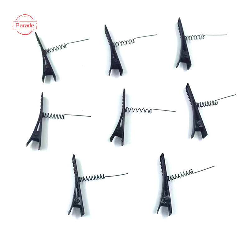 Diễu Hành 10 Chiếc 4cm Đen Kim Loại Có Đầu Mùa Xuân Cá Sấu Kẹp Cho Handmade DIY Cơ Bản Đa Năng Kẹp Tóc Sáng Tạo Mũ VN