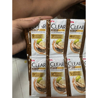 Combo 50 Dầu Gội CLEAR 9 Thảo Dược Cổ Truyền Ngăn ngừa Gàu Giảm Gãy Rụng