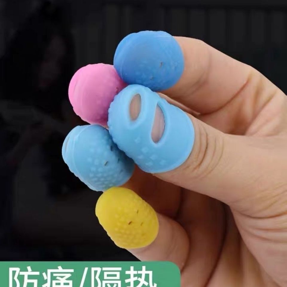 Nắp Ngón Tay Bảo Vệ Ngón Tay Silicon Bảo Vệ Ngón Tay Chống Mài Mòn Dày Chống Trơn Trượt Ngón Tay Bảo Vệ Đau Đàn Guitar @