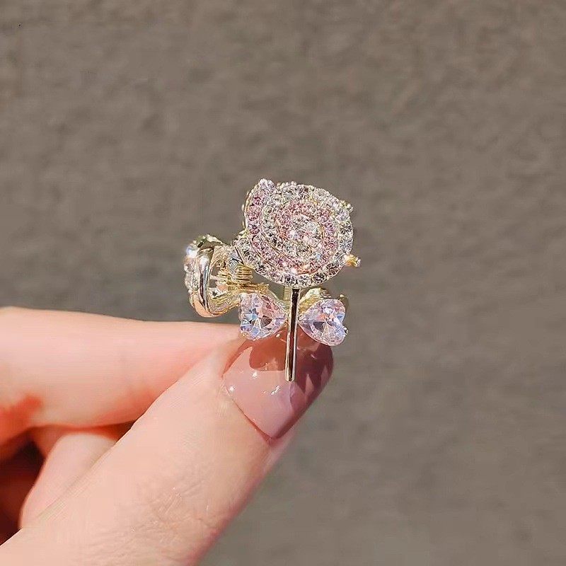 Mauropoli Hàn Quốc Kẹp Tóc Lollipop Hồng Dễ Thương, Móng Vuốt Nhỏ, Kẹp Tóc Cô Gái, Kẹp Tóc Top
