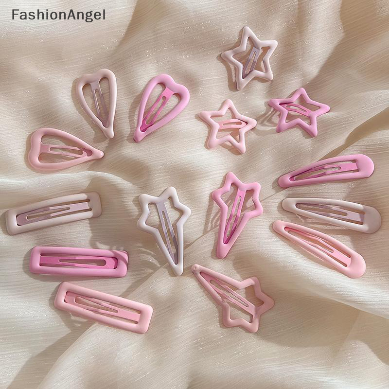 FashionAngel 3 Cái / bộ Kẹp Tóc Cho Nữ Bé Gái Ngôi Sao BB Kẹp Tóc Pin Phong Cách Hàn Quốc Mờ Màu Hồng Chụp Đồ Trang Trí Phụ Kiện TH