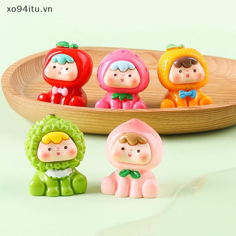 XOITU 1 Chiếc Dạ Quang Trái Cây Búp Bê Trang Trí Nhà Cảnh Quan Nhựa Thủ Công Phát Sáng Vườn Cá Thu Nhỏ Đồ Trang Trí Trang Trí VN