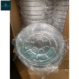 Bộ 10 bát bạc 22cm và khay bạc dành cho nồi chiên không dầu cao cấp.