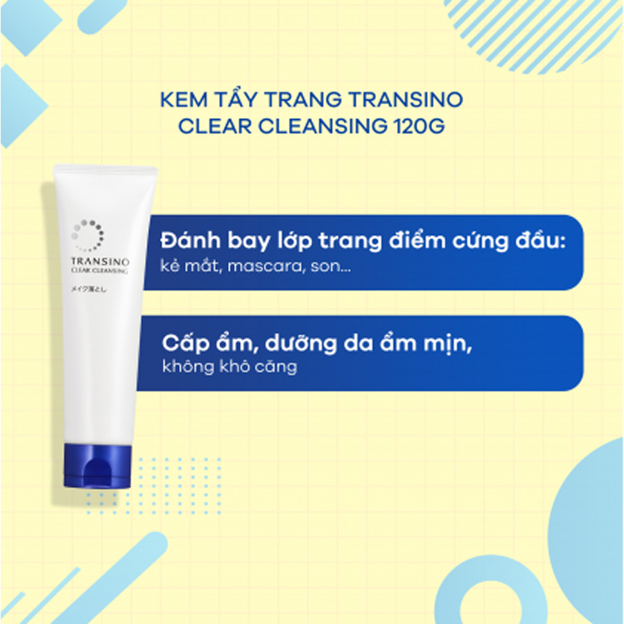 Kem tẩy trang Transino Clear Cleansing 120g sạch dầu nhờn