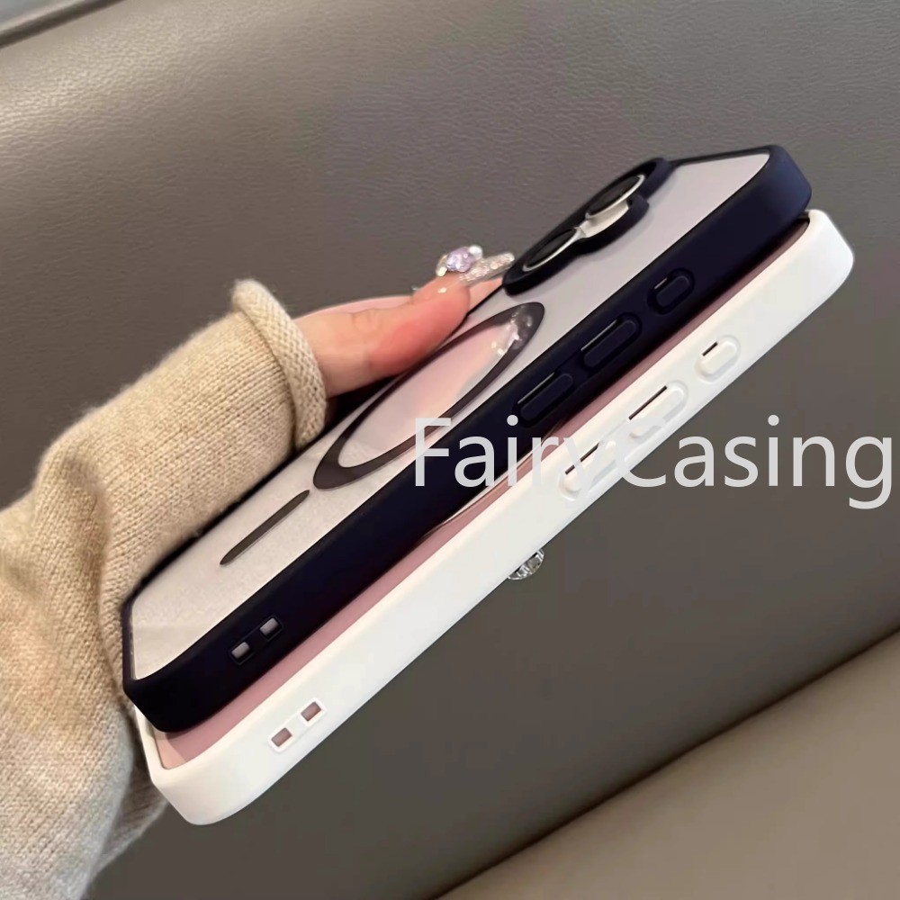Ốp Điện Thoại Trong Suốt Mờ Sang Trọng Cho IPhone 16 11 12 13 14 15 Pro Max 7 8 Plus XR X XS Ốp Lưng Acrylic Chống Sốc