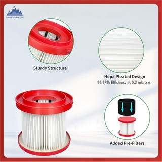 [Cornellsidney.vn] 2Pack 49-90-1900 Bộ lọc HEPA cho chân không M18 không dây Milwaukee 0780-20 0880-20, với 4 bộ lọc tay xốp & 1 bàn chải